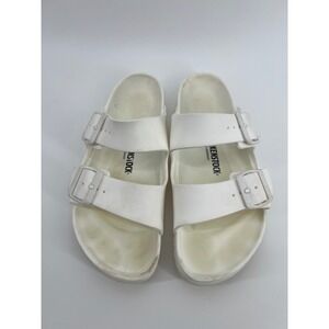 Birkenstock Arizona EVA White Waterproof Double Strap Slide Sandals Women's 39